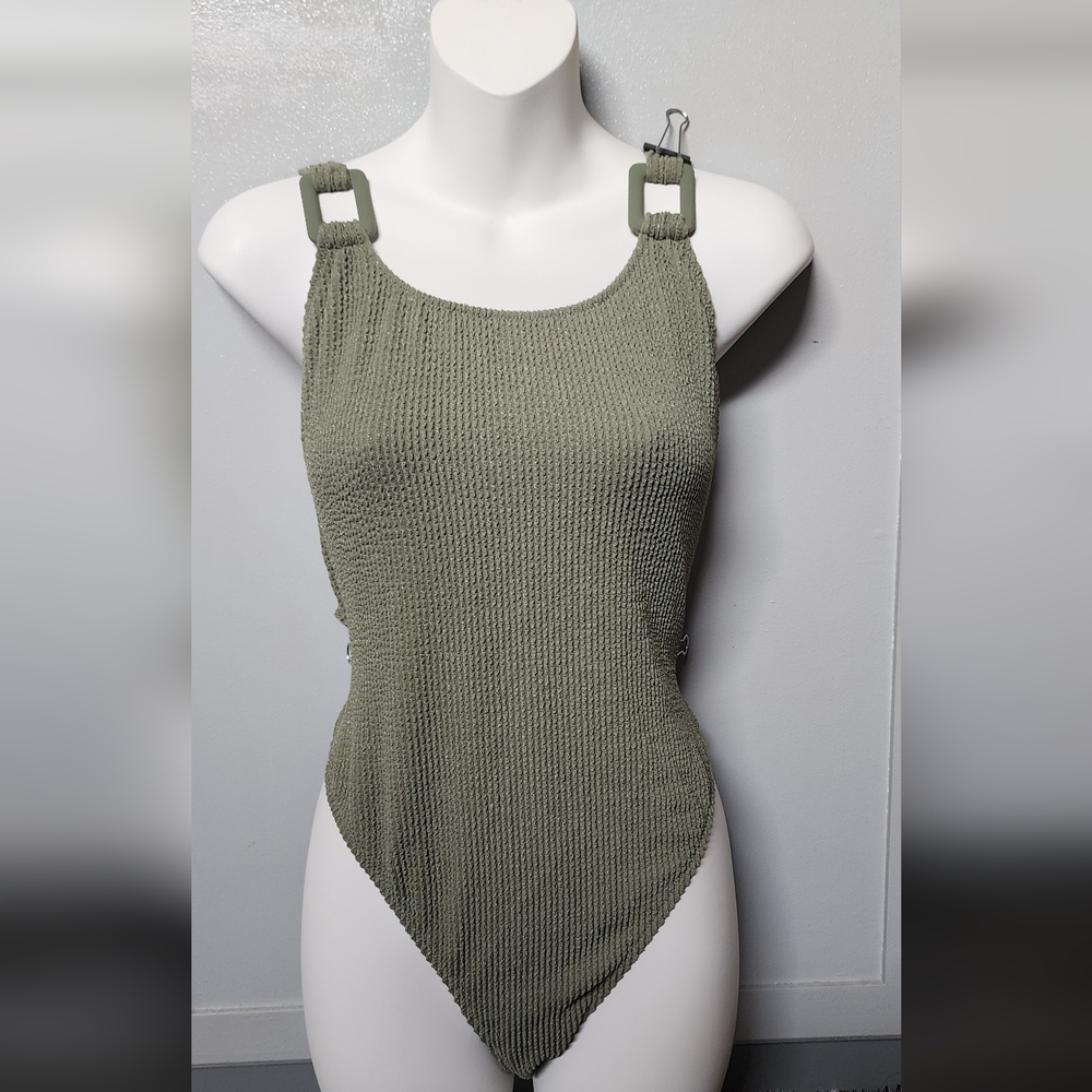American Eagle Outfitters Olive One Piece Swimsuit